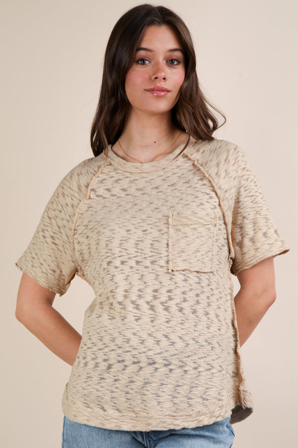 Curvy Lightweight Top with Outseam & Pocket