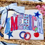 White America Cherry Design Tee