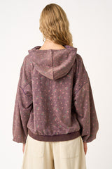 Plum Kangaroo Pocket Hoodie