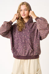 Plum Kangaroo Pocket Hoodie