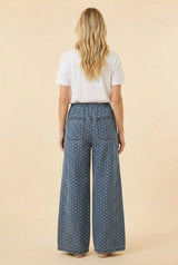 Light Denim Polka Dot Pants