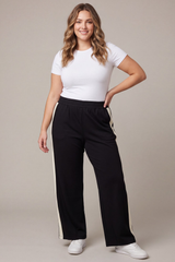Curvy Contrast Scuba Pants
