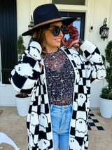 Black & White Halloween Cloud Cardigan