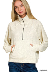 Scuba Half Zip Pullover with Pocket