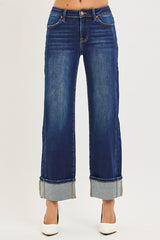 Allie's Mid Rise Ankle Straight Jeans
