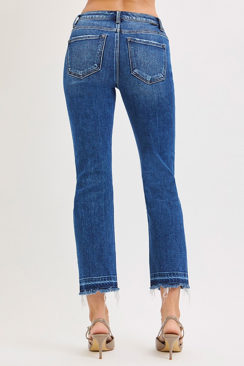Riley's High Rise Crop Straight Jeans