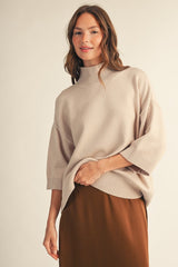 Comfy Sweater Turtle Neck Top