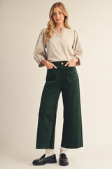 Wide Leg Corduroy Pant