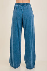 Mineral Wash Boho Patched Pants