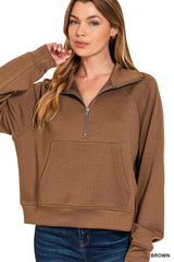 Scuba Half Zip Pullover with Pocket