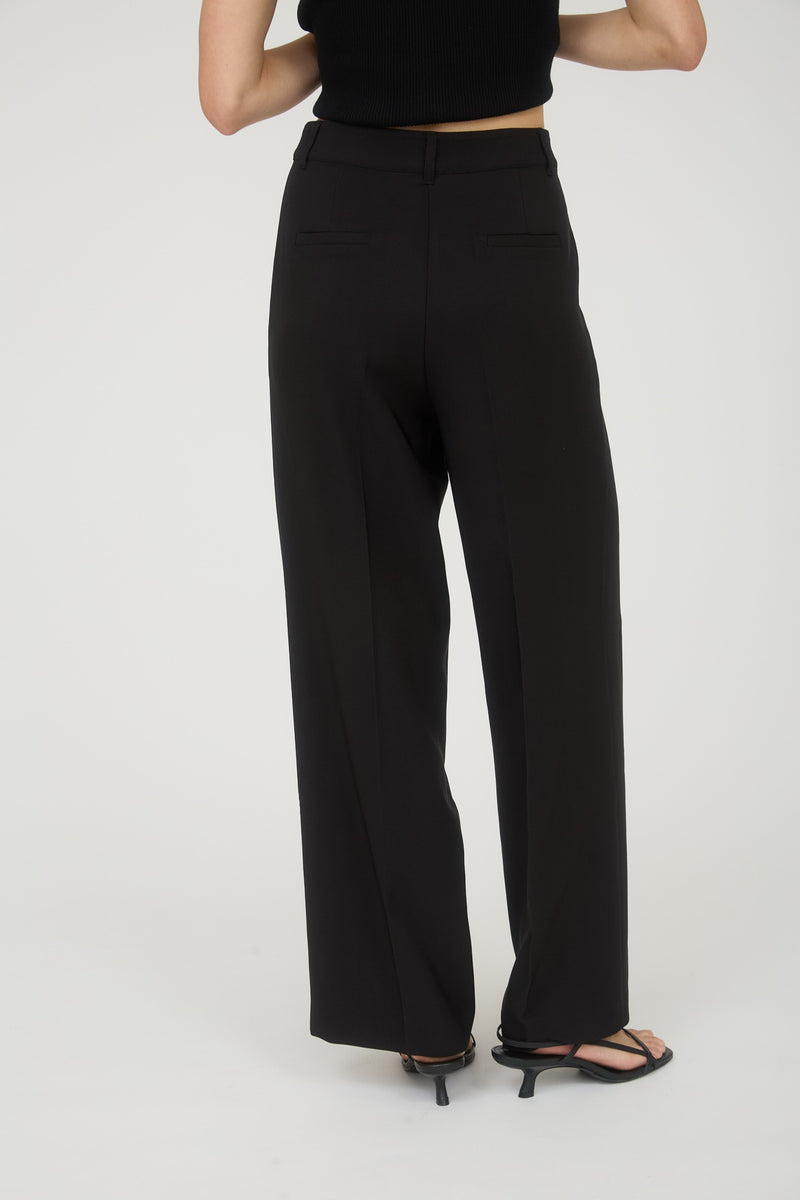 High Waisted Pleated Wide Leg Dress Pants