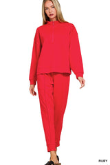 Scuba Half Zip Top and Jogger Set