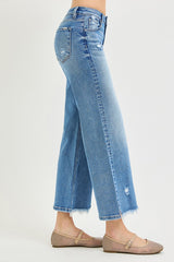 Banks Mid Rise Fray Hem Jeans