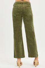Alicia's Moss TC Ankle Straight Coduroy Pants