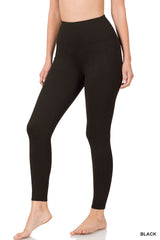 Black High Waisted Leggings with Pockets