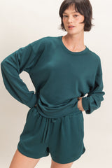 Green Crew Neck Sweatshirt