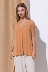 V-Neck Soft Sleeveless Top