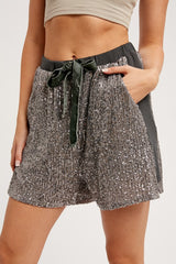 Sequin shorts