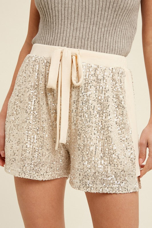 Sequin shorts
