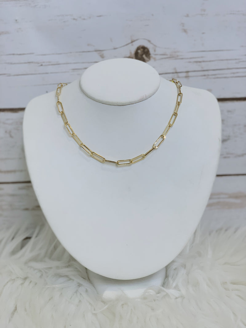Short Gold Chain Necklace