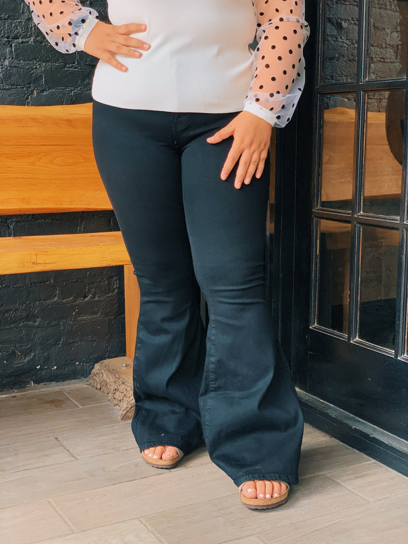 Camri's curvy flare denim jeans