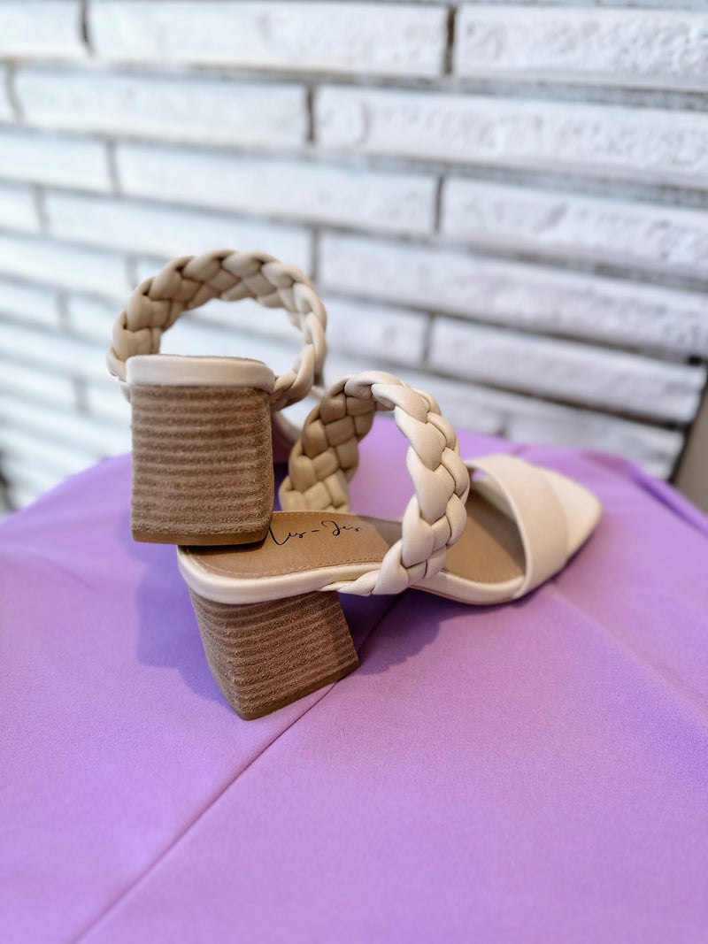 Kait's ivory braided sandals