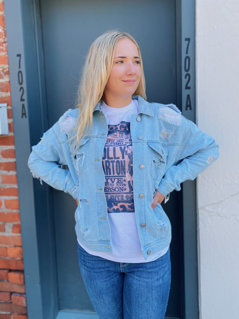 Percy's distressed denim jacket