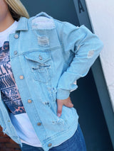 Percy's distressed denim jacket