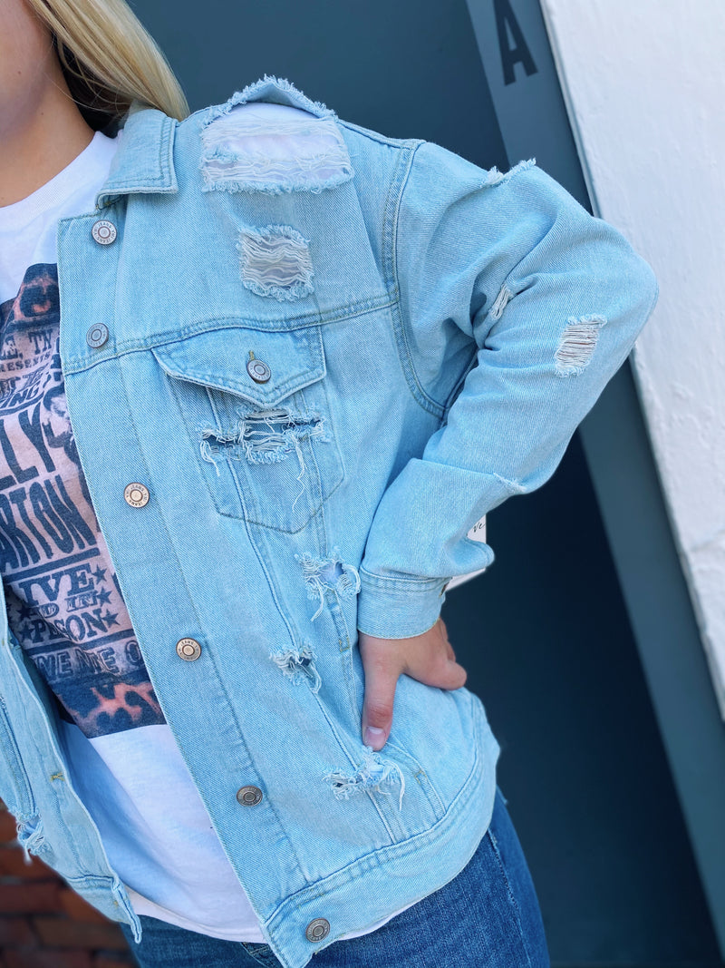 Percy's distressed denim jacket