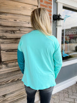 Striped Contrast Top
