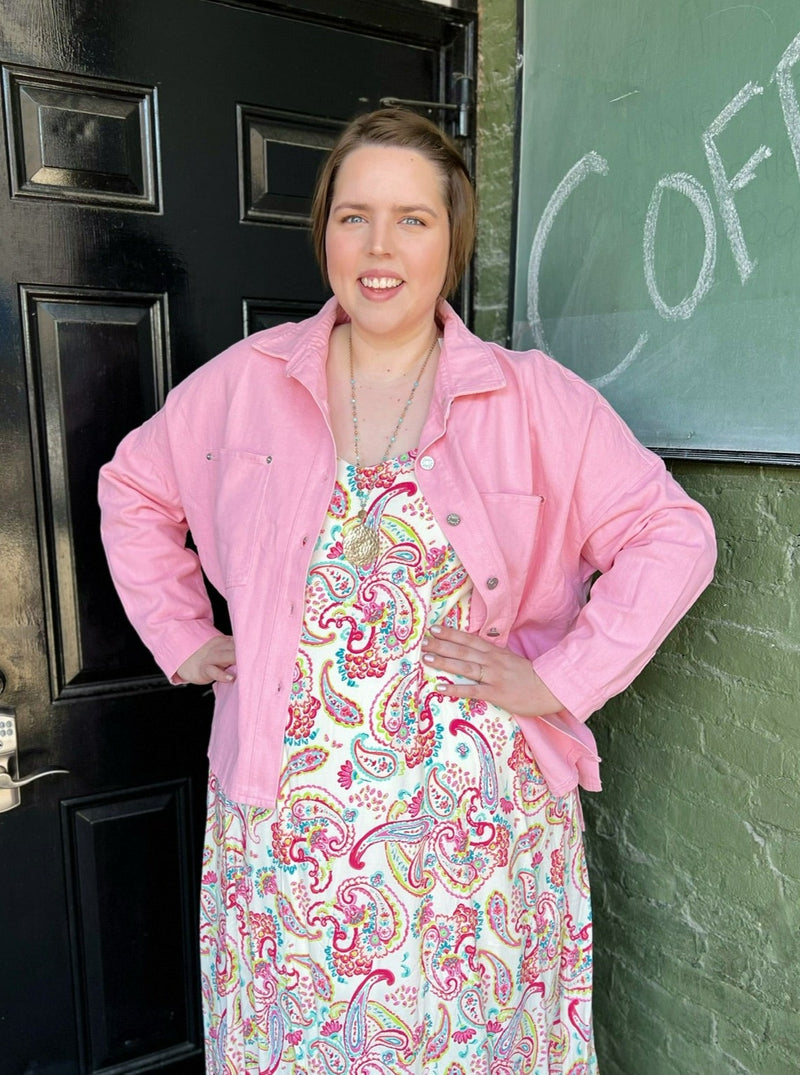 Curvy Bubblegum Pink Jacket
