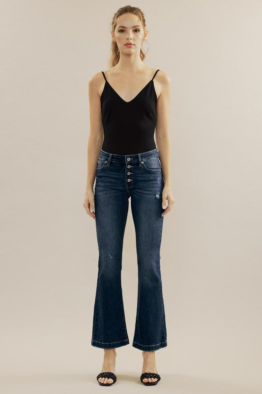Neeson's petite flare jeans