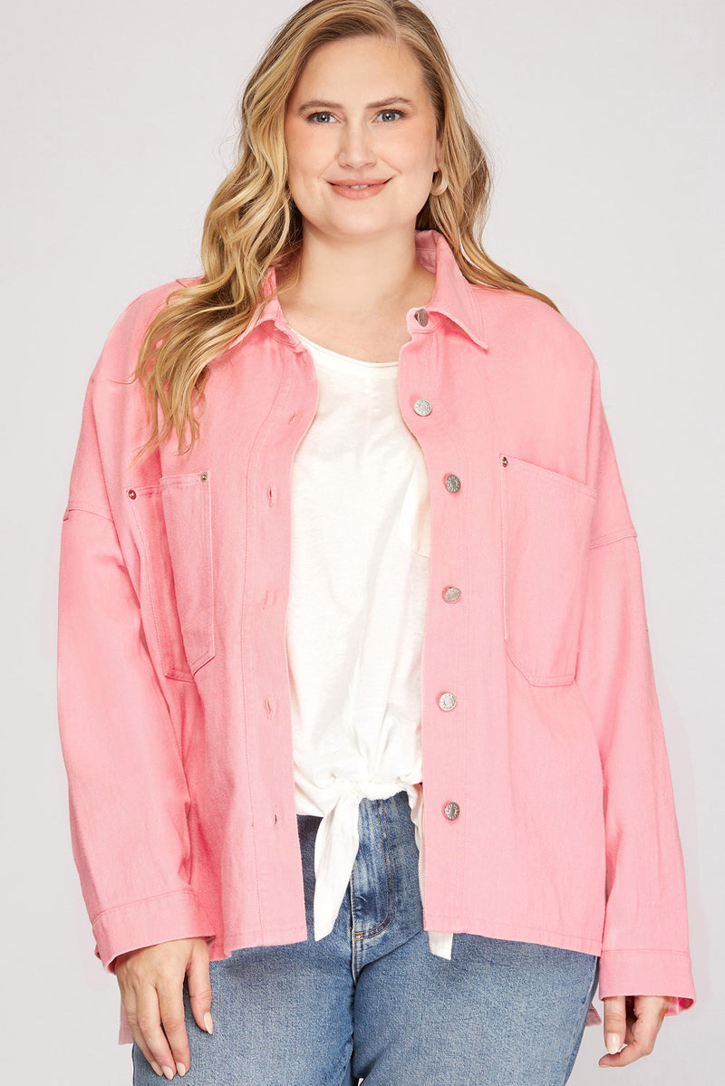 Curvy Bubblegum Pink Jacket